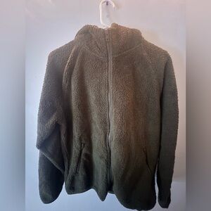 Aritzia TNA Women’s Hoodie Palo Alto Teddy Jacket Hooded Sherpa Size Med…
